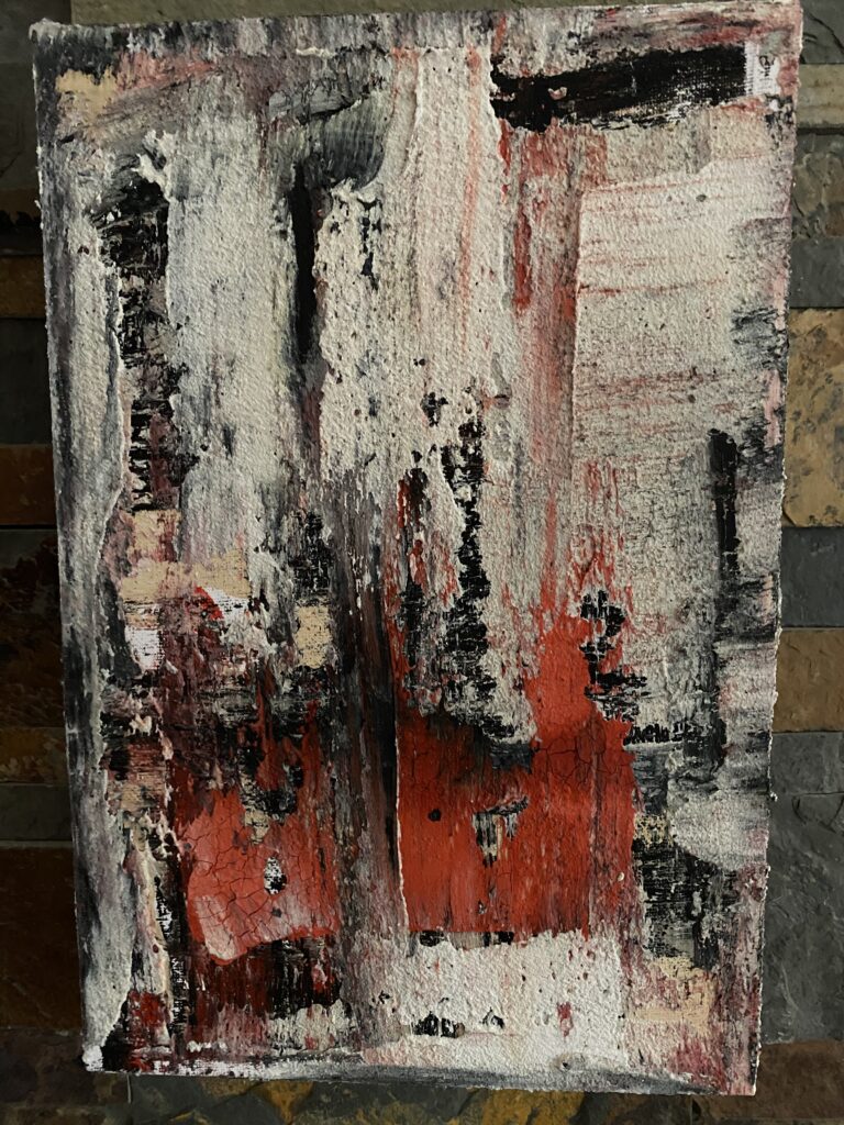 Farbreste auf die Schnelle gespachtelt - 2025 - Matthias Koch